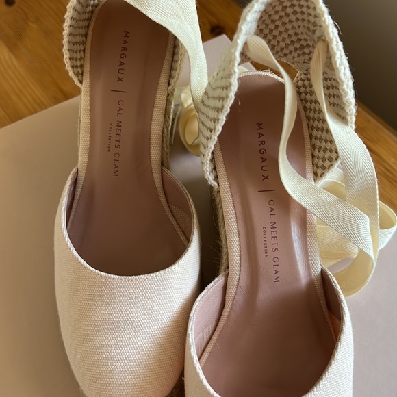 NIB Margaux x Gal Meets Glam Blush Pink Espadrilles 37M - Picture 7 of 11